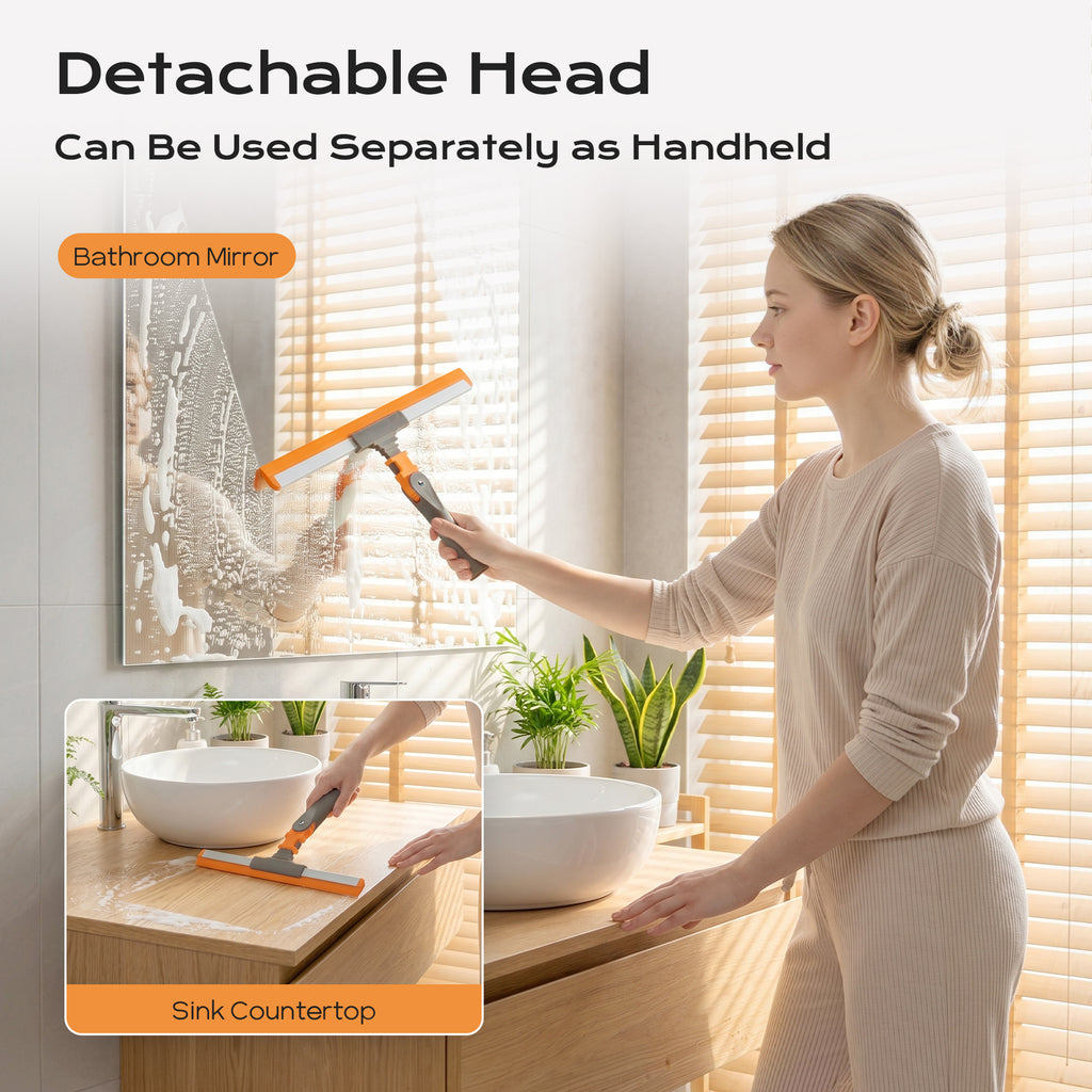 SEFREG Floor Squeegee 3-in-1 Set, Gray