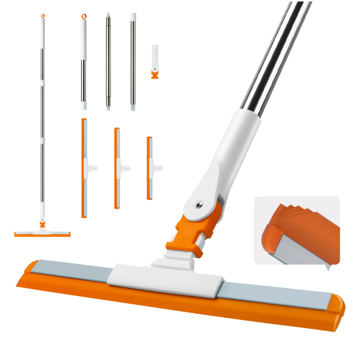 SEFREG Floor Squeegee 3-in-1 Set, White