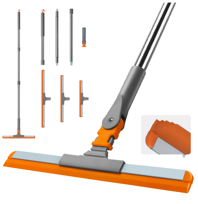 SEFREG Floor Squeegee 3-in-1 Set, Gray