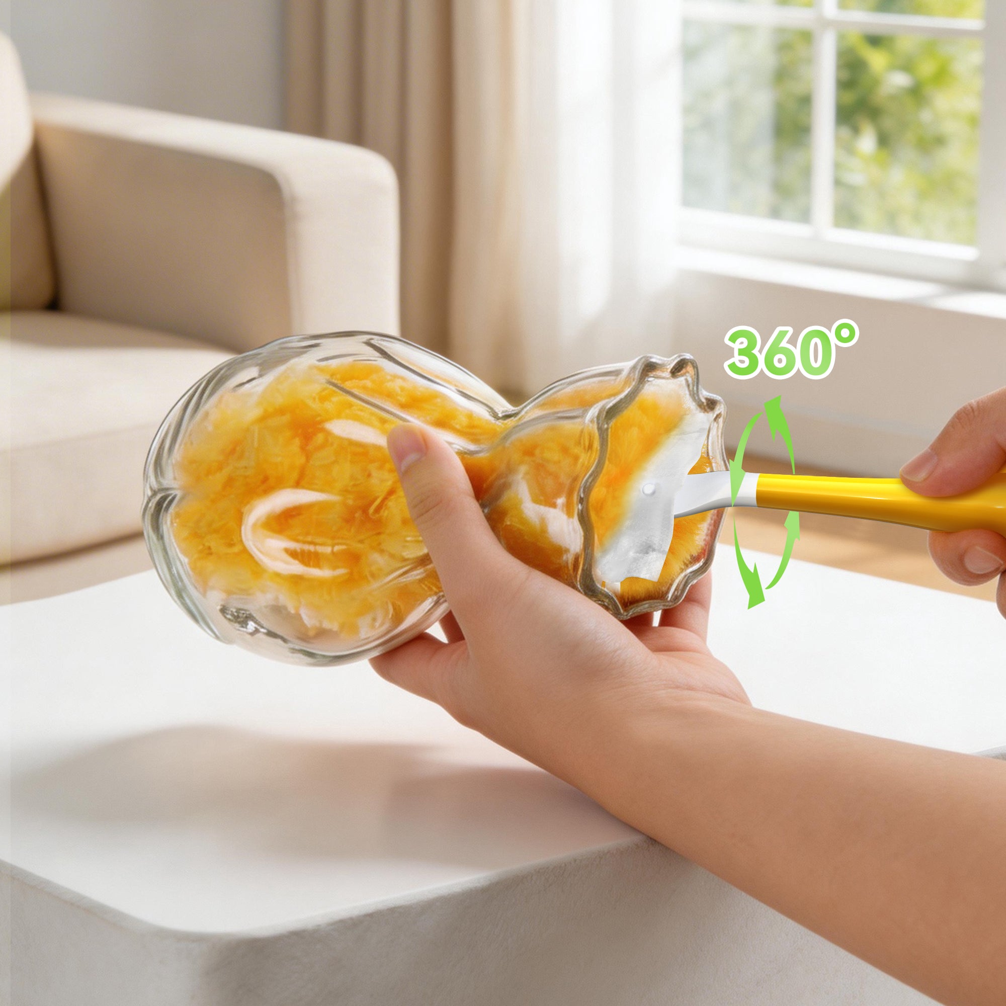 Duster Refills 360° Disposable Feather Dusters, 50 Count with 1 Handle, 5x Powerful Multi-Surface Dust Removal for Home Cleaning, Compatible with Dusters