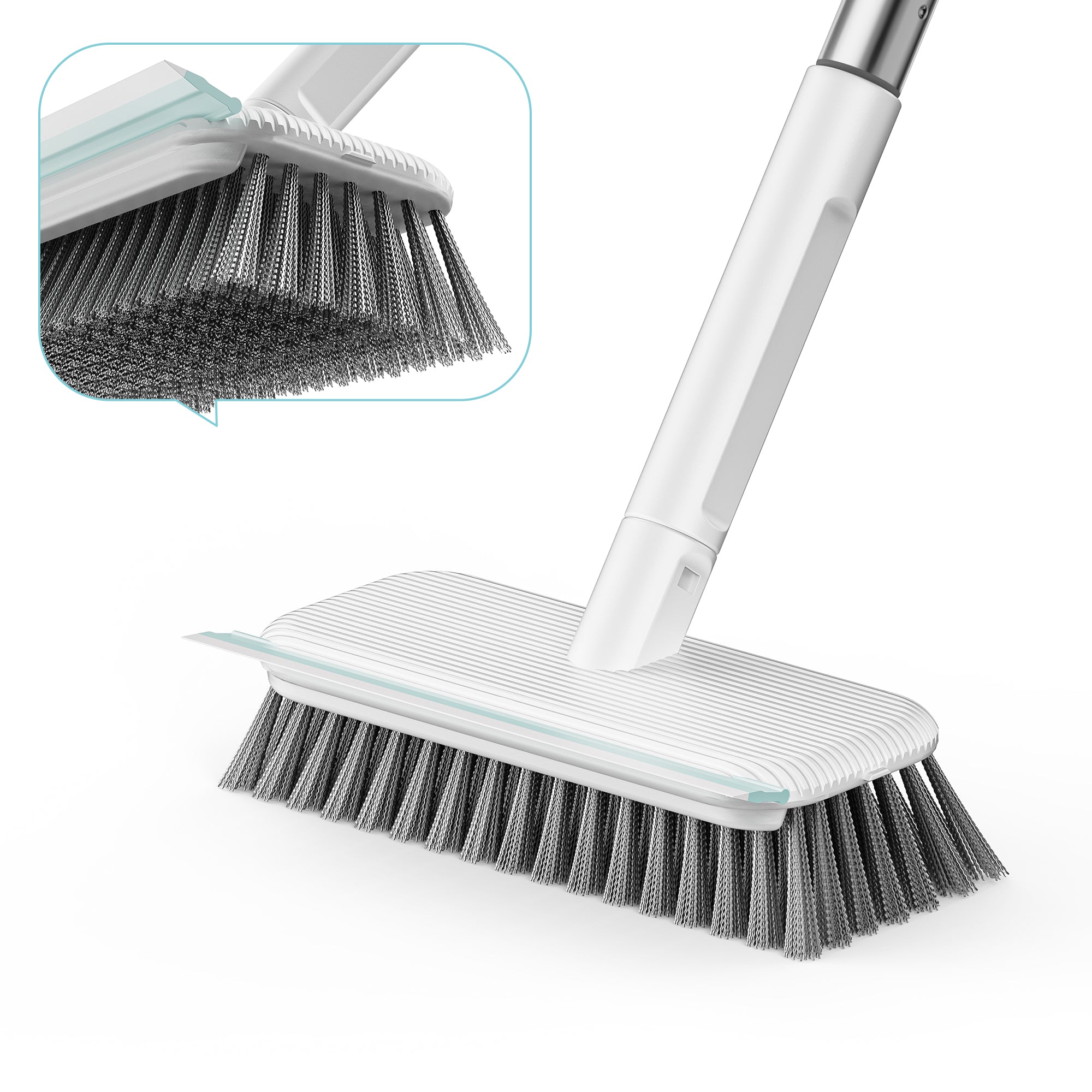 Wire Scrub Brush with Long Handle